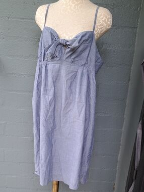 DKNY Chambray Blue Tie-Front dress